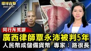 广西律师覃永沛被判5年，同行斥荒谬；经济学家Milton Ezrati：人民币要成国际储备货币 路很长；中共审查美光产品，或加剧全球供应链紧张；美国前总统川普被起诉【 #环球直击 】｜ #新唐人电视台