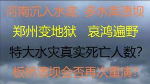 财经冷眼：河南水灾失控， 多水库溃坝！  郑州到处是浮尸，中原大都市变人间地狱！ 官方隐瞒，真实伤亡大盘点！军队介入，板桥溃坝会否再次重演？！（20210721第583期）