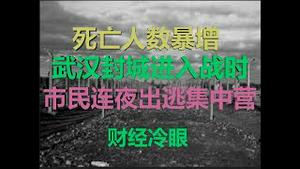 财经冷眼：死亡人数暴增，武汉部队封城进入战时，市民连夜恐慌出逃集中营！（20200123第126期）