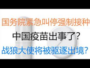 财经冷眼：今天！国务院紧急叫停强制接种，中国疫苗出什么事了？已被强行接种的人怎么办？这个战狼大使开始被驱逐！（20210412第501期）