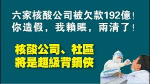 六家核酸公司被欠款192亿。你造假，我赖账，两清了。核酸公司、社区将是超级背锅侠。2022.12.04NO16367