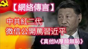 【网络传言】中共红二代微信公开骂习近平，《真他M厚颜无耻》。2024.09.10NO2481