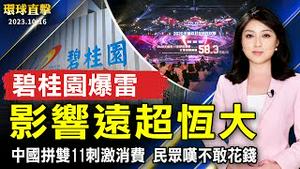 碧桂园爆雷 烂尾楼影响远超恒大；中国拼双11刺激消费 民众叹不敢花钱；金管会：对台股韧性有信心；蓝白合破局？柯文哲、金溥聪隔空回应【 #环球直击 】｜ #新唐人电视台