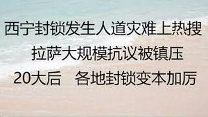 财经冷眼：西宁封锁发生人道灾 难上热搜！拉萨、郑州大规模抗议被镇压 ！20大后，北上广深封锁变本加厉！（20221028第884期）