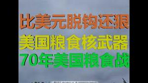 财经冷眼：比美元脱钩还狠，恐怖的美国粮食核武器！70年美国粮食战！（20200816第312期）