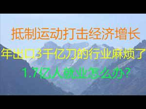 财经冷眼：抵制表演很酸爽， 这个年出口3千亿美元的行业麻烦了，  1.7亿人就业怎么办？（20210326第486期）