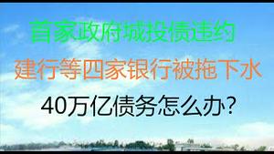 财经冷眼：首家政府城投债违约，建行等四家银行被拖下水 ！40万亿城投债会变P2P吗？（20210514第529期）