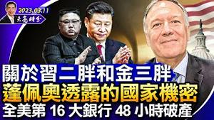 关于习二胖和金三胖，蓬佩奥透露的国家机密；台海问题，中共神经错乱出昏招；全美第16大银行48小时破产，踩了什么雷？ （政论天下第956集 20230311）天亮时分