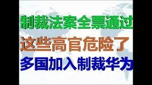 财经冷眼：美制裁法案全票通过，这些高官危险了，多国加入绞杀华为！（20200626第269期）