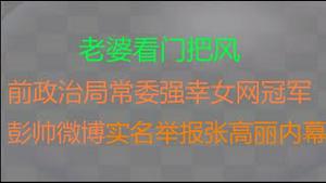 财经冷眼：深夜特大瓜！前政治局常委张高丽强上世界女网冠军，老婆看门把风！彭帅微博实名举报被全网封杀！不堪的内幕震惊海内外！（20211103第663期）