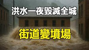 🔥🔥中国水深火热 40度高温与遍地洪灾一齐来❗洪水一夜毁灭全城 街道变坟场❗凄惨影片曝光❗