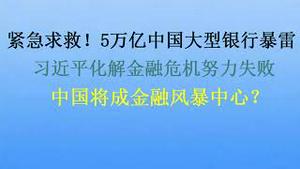 紧急向政府求救，5万亿规模大型银行暴雷 ！习近平化解金融危机努力失败 ，一切都是命定！ 中国将成下一场金融风暴中心吗？(20231201第1121期)