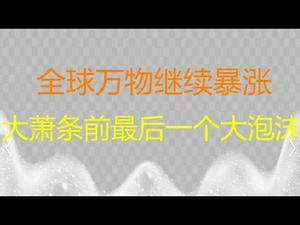 财经冷眼：万物继续暴涨，大萧条前最后一个超级泡沫！（20210406第495期）