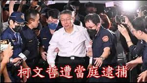 柯文哲遭当庭逮捕！大起大落柯文哲，言而无信，撒谎成性，遭遇人生滑铁卢《建民论推墙第2437》