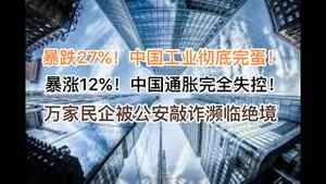 暴跌27%，中国工业彻底完了！暴涨12%，中国通胀完全失控！1万多久民企被各地公安敲诈陷绝境！(20241028第1299期)