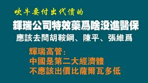 【吹牛要付出代价的】辉瑞公司特效药为啥没进医保？应该去问胡鞍钢、陈平、张维为。辉瑞高管：中国是第二大经济体，不应该出价比萨尔瓦多低。2023.01.12NO1680#辉瑞#特效药#医保