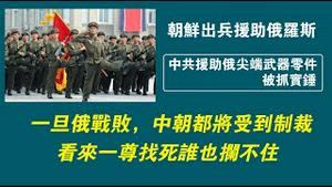 朝鲜出兵援助俄罗斯，中共援助俄尖端武器零件被抓实锤。一旦俄战败，中朝都将受到制裁。看来一尊找死谁也拦不住。2023.02.05NO1711