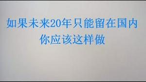 如果未来20年注定只能留在墙内，你应该这样做！（20230314第1008期）