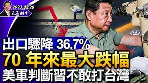 病毒溯源放过中共？ 70年来最大跌幅，出口骤降36.7%；美国两大机构判定，习近平不敢入侵台湾（政论天下第946集 20230228）天亮时分