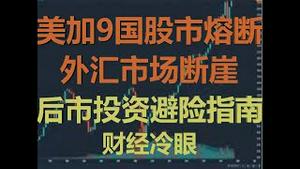 财经冷眼：美加韩9国股市熔断，欧元人民币暴跌，后市避险投资指南！（20200313第182期）