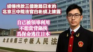 网传携款三亿跑路日本的北京三中院法官白彬网上披露，自己被领导利用，不想当背锅侠，为保命逃往日本。2025.06.18NO2733#白彬#北京三中院