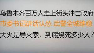 财经冷眼：百万乌鲁木齐人走上街头，冲击政府大楼，市委书记讲话认怂！北京天津上海多地响应！新疆汉族人觉醒了， 武警全城维稳！大火是导火索！（20221126第916期）