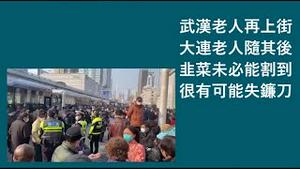 武汉老人再上街，大连老人随其后，韭菜未必能割到，很有可能失镰刀！《建民论推墙1918》