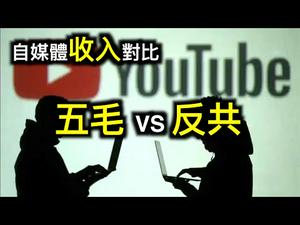 YouTube收入对比：五毛VS反共。