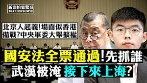 🚨1500个西湖倾泻而下！三峡被曝大举洩洪，还有十天雨；预备役和武警尽入手，中央军委备战？抗议国安法，50港人遭围捕；人大代表申纪兰染疫死？赵乐际仍“失踪”；陈茂波称不怕制裁 | 新闻拍案惊奇 大宇